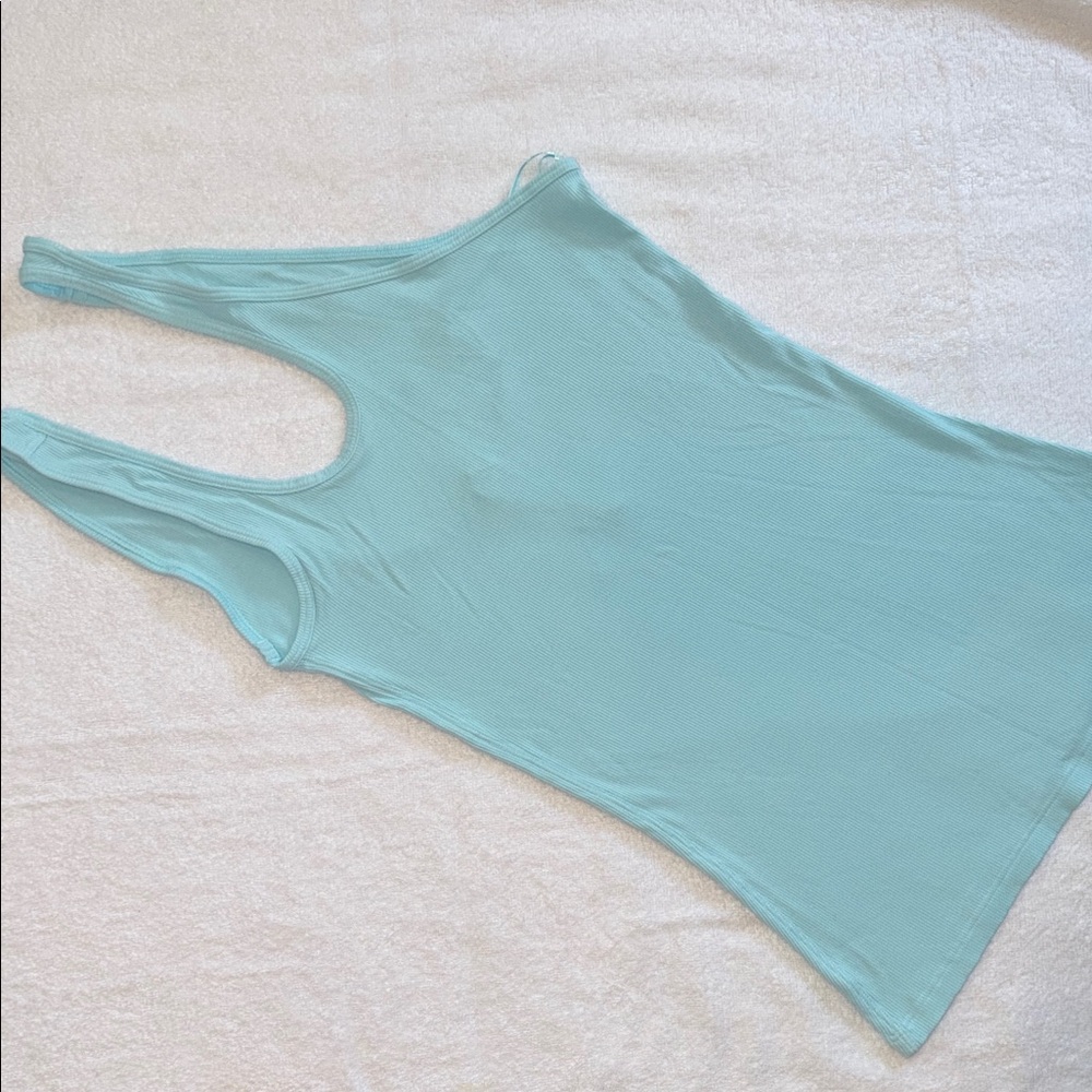 lululemon athletica Light Blue Double strap Tank Top